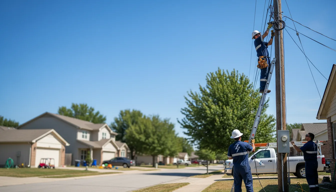 Residential electrician providing installation services in Linn, WV
